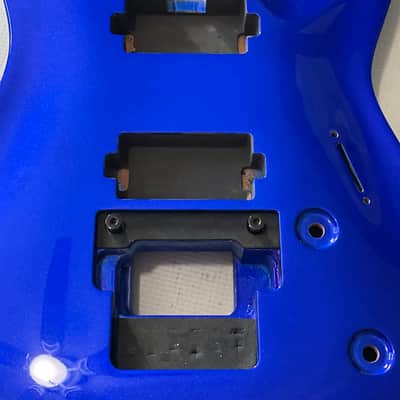 2010's Indonesian Jackson Pro Plus Series DKA Dinky Metallic Candy Blue Guitar Body Floyd Ready image 5