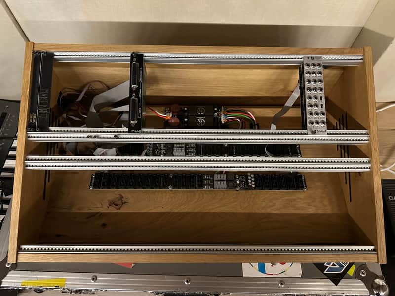 2ManySynths Eurorack custom case 7U, 104HP Oak wood image 1