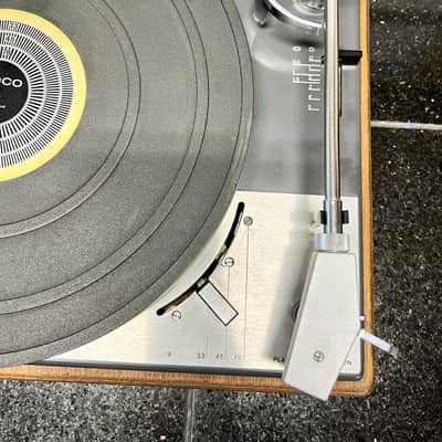 Lenco B55 Turntable w/ Original Lenco Clean L Cleaning Arm & Philips 400 Cartridge; Serviced image 3