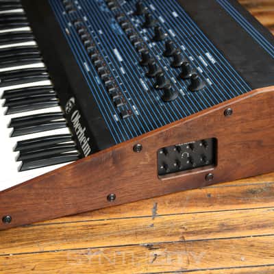 Oberheim OB-8 61-Key 8-Voice Synthesizer 1983 - Blue with Wood Sides image 10