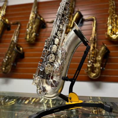 Cannonball Hotspur T5 Silver Black Big Bell Stone Series Tenor Saxophone image 8