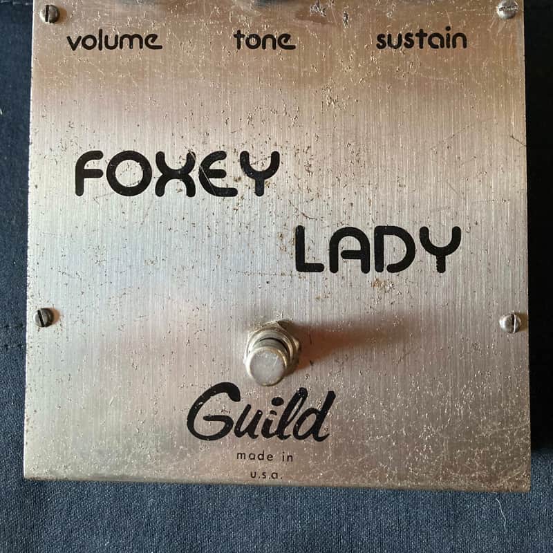 1970s Guild Foxey Lady 3-Knob Fuzz Silver
