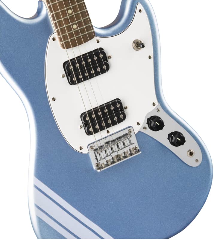 Squier FSR BULLET® COMPETITION MUSTANG® HH Lake Placid Blue | Reverb