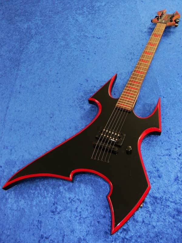 BC RICH Avenge Single Pickup Black Red Bevel Body Neck Beast