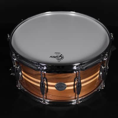 Gretsch 14" x 6.5" Full Range Snare Drum, Walnut with Dual Maple Inlay image 2