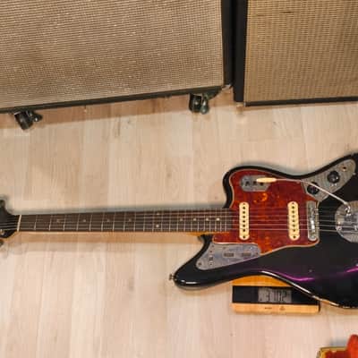 Fender Jaguar 1963 Black Refin with Matching Headstock image 20
