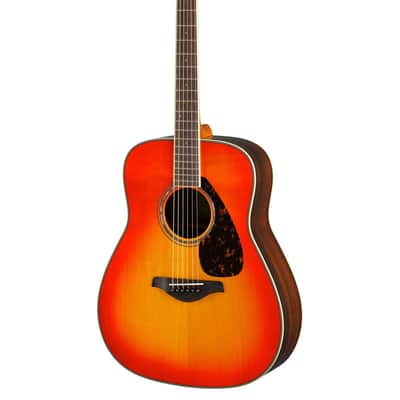 Yamaha FG830 Dreadnought Acoustic Guitar Autumn Burst image 2