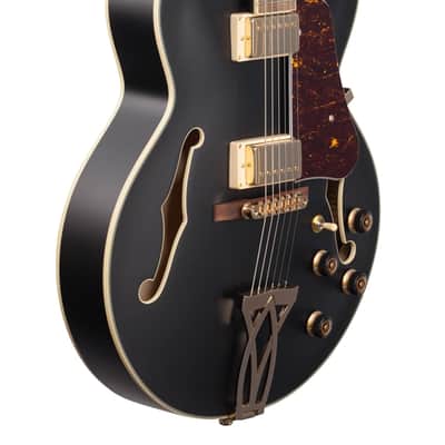 Ibanez Artcore AF75G Hollowbody Guitar Black Flat image 9