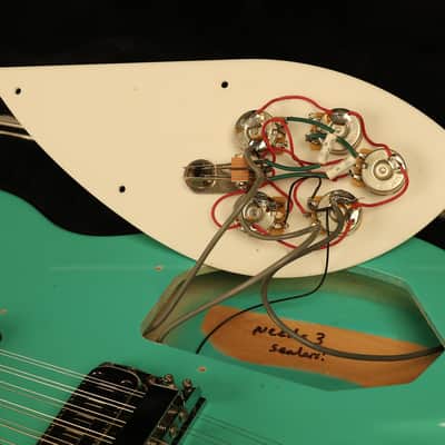 2013 Rickenbacker 330/12S 12-string Sea Green w/Rose Morris sound hole image 24