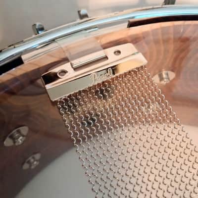 PEARL CUSTOM "BONANZA" HEART OF PONDEROSA SHRINE SNARE DRUM  - CLEAR LACQUER - FREE SHIP TO C-USA! image 10
