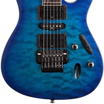 Ibanez S670QM S Series Electric Guitar Sapphire Blue image 1