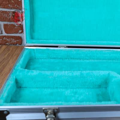 Fender Hendrix Monterey Flight Case 1997 - Black & Chrome With Blue Interior image 4
