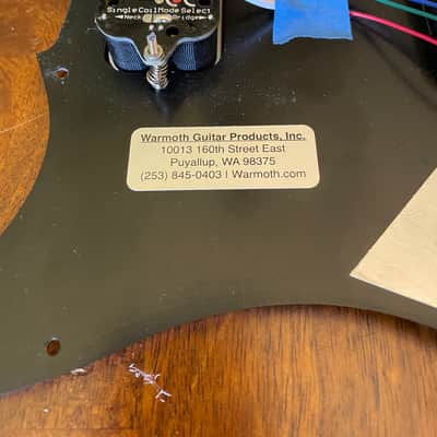 Warmoth Fishman Fluence-loaded pickguard - Black imagen 5