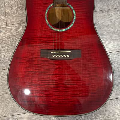 Dillion RH600CET Acoustic-Electric Guitar 2000 - Flamed Red Burst Finish image 21