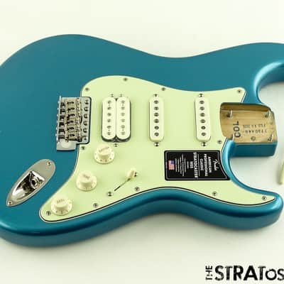 Fender American Professional Classic Strat HSS LOADED BODY Fade Lake Placid Blue image 1