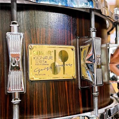 SONOR USED ​​HLD581-EB [Horst Link Signature Heavy Beech Snare Drum / 14×6.5][Makassar Ebony] image 4