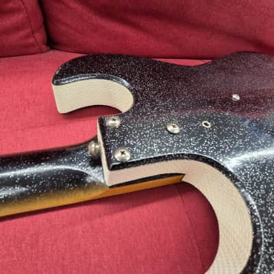 Silvertone Guitar in case with amp - Black Silvertone 1448 image 23