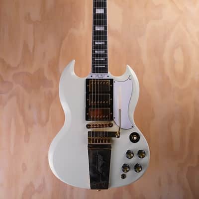 Epiphone Inspired by Gibson SG Custom Electric Guitar in Classic White image 3