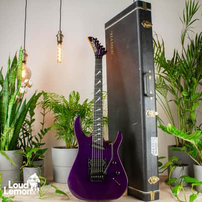 Super Rare! Hamer USA Limited Edition Californian Elite Reverse 1989 Purple Metal Flake w/OHSC image 2