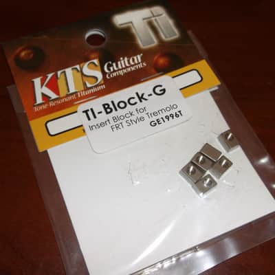 KTS TI-BLOCK-G Saddle Blocks For Gotoh, Floyd Rose Tremolos - TITANIUM