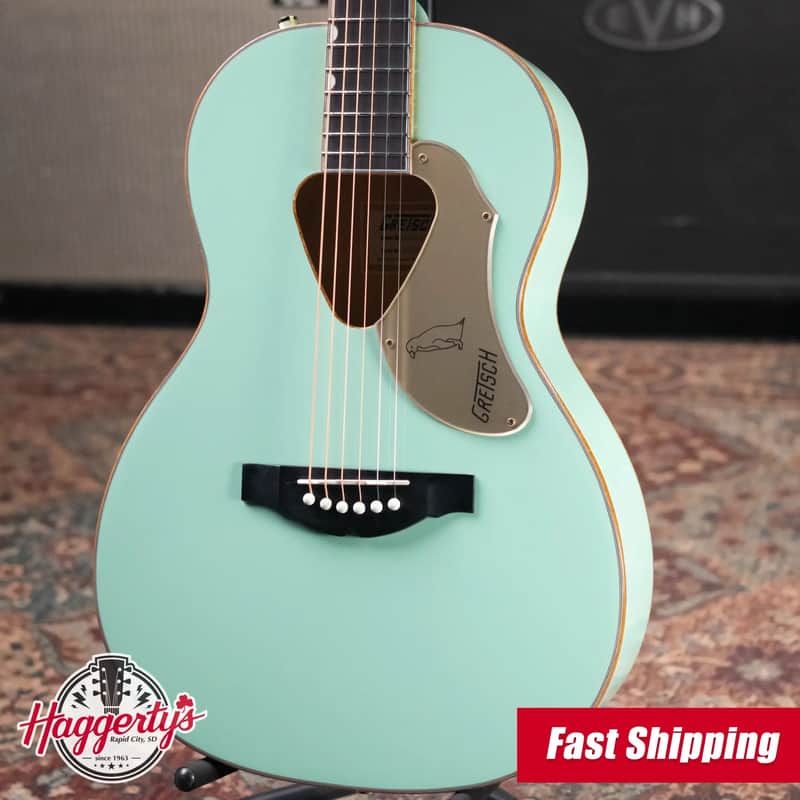 Gretsch G5021E Rancher Penguin Parlor Acoustic/Electric Guitar - Mint Metallic image 1