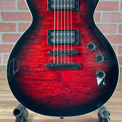 ESP LTD Eclipse EC-256QM Electric Guitar - See Thru Black Cherry Sunburst image 2