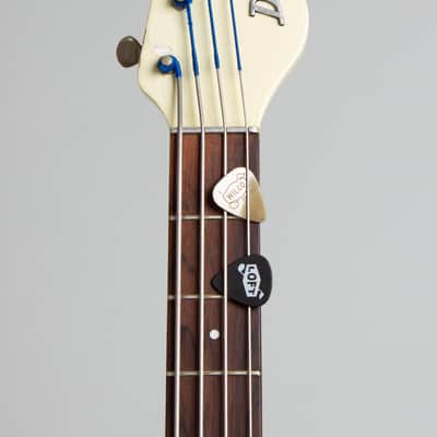Danelectro  Dane D2B4 Owned by Jeff Tweedy of Wilco Solid Body Electric Bass Guitar (1967), ser. #2017, original black hard shell case. image 5