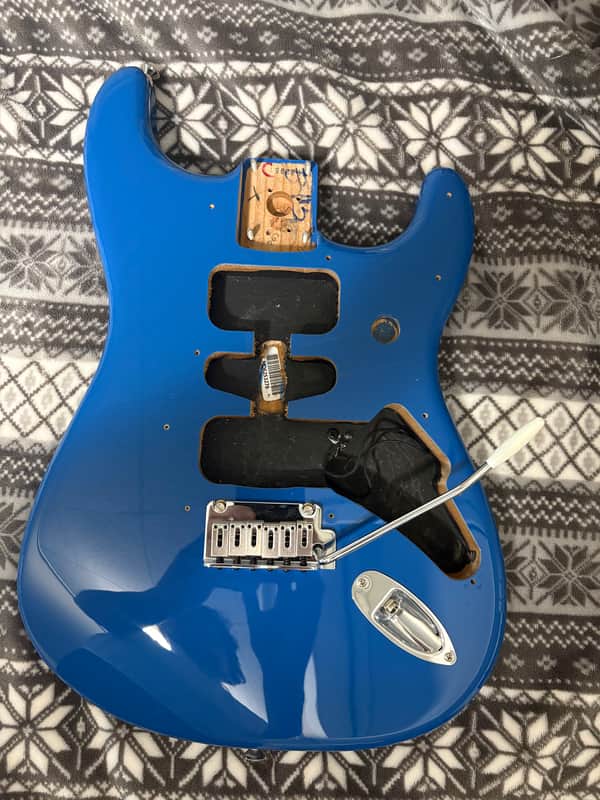 Fender Player II Modified Strat BODY + HARDWARE Alder Electric Blue image 1
