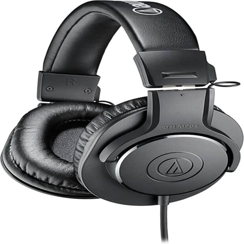 Audio-Technica ATH-M20x Studio Monitor Headphones, Black image 1