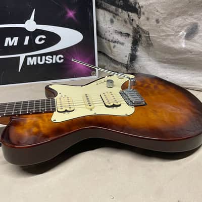Godin Solidac Piezo HSH Electric Guitar - Standard and Piezo Outputs - 2002 Quilted Maple Top image 12
