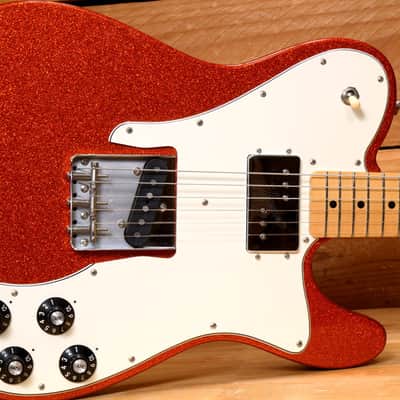 Fender Limited Edition '72 Telecaster Custom with Maple Fretboard 2018 - Orange Sparkle 24518 image 3
