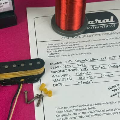 General Vintage  for  Telecaster ®️ Bridge Pickup Handwound – NOS 60s Phelps Dodge Wire – Esquire®, Broadcaster®, Blackguard® image 3