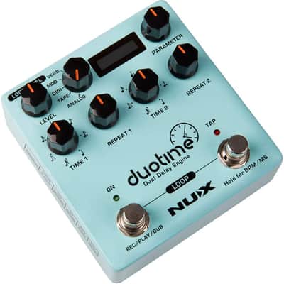 NUX Duotime Stereo Delay Pedal with Independent Time,Analog Delay,Tape Echo,Digital Delay,Modulation Delay and Verb Delay image 1
