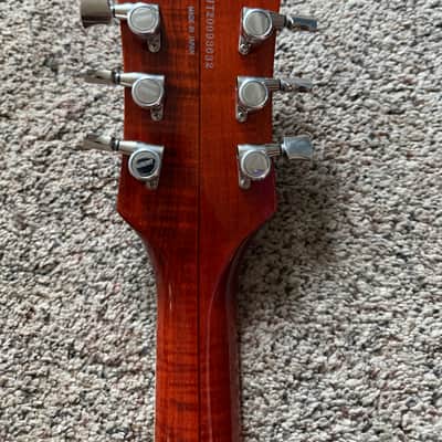 Gretsch G6659TFM Players Edition Broadkaster Jr. with Flame Maple Top 2019 - Present - Bourbon Stain image 10