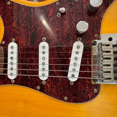 Custom-Modified Squier Stratocaster by Fender 2005 - Butterscotch satin finish image 1