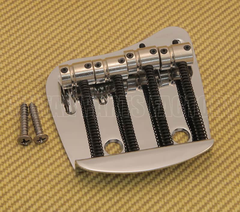 Guild Chrome Bridge Assembly For Starfire Bass II and Some DeArmond Basses 005-3013-000 image 1