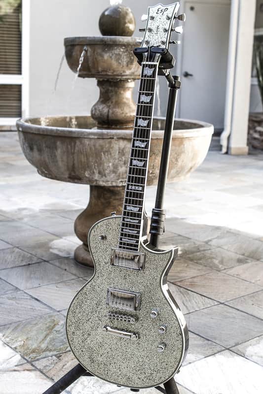 Rare ESP Eclipse II Silver Sparkle Mint | Reverb