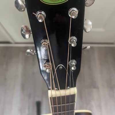 Vintage Regal Round Neck Resonator Acoustic Guitar Sunburst image 13