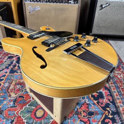 Yamaha SA60 Natural Semi-Hollow 335 Style Vintage 1974 w/Case image 10