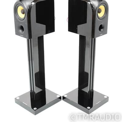 B&W PM1 Bookshelf Speakers; PM-1; Mocha Gloss Pair w/ Stands image 4
