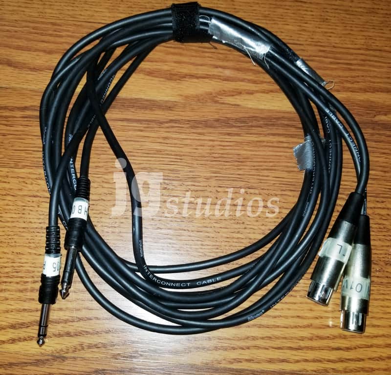 Hosa InterConnect Series Cables - 10ft - 2 FXLR to TRS image 1