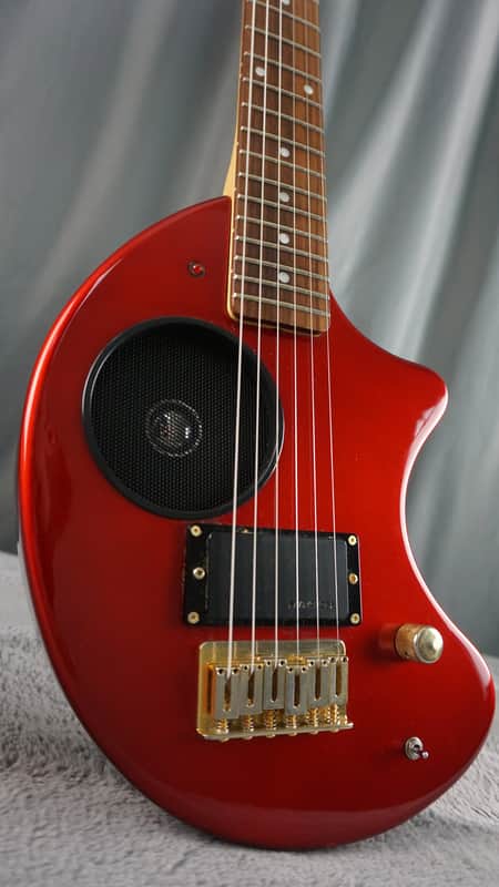 Fernandes ZO-3 Electric Guitar w/ Built-In Speaker, Gig Bag – Red – Made in Japan image 1