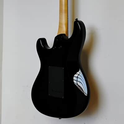 2004 Fernandes Retro Rocket X-1 LTD BLK Electric Guitar - Black - Gloss - Skull Knob Controls image 14