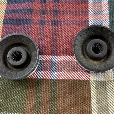 Two Black Vintage 1960s 1970s Japan Guitar Speed Knobs ~ Lawsuit-Era Les Paul image 4