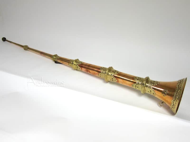 8ft Copper Rag-Dung Ceremonial Tibetan Horn image 1