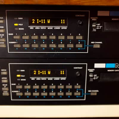 2 x Roland MKS-80 Super Jupiter with 1 x MPG-80 Programmer 1984 - 1989 - Black image 7