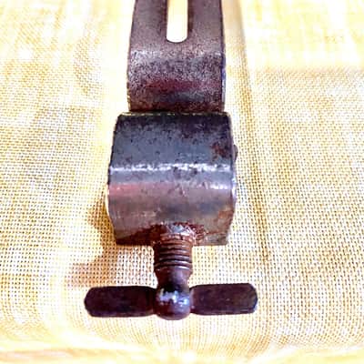 Ludwig or Leedy Bass Hoop Cymbal Mount Holder 1920s - 30s Nickel image 1