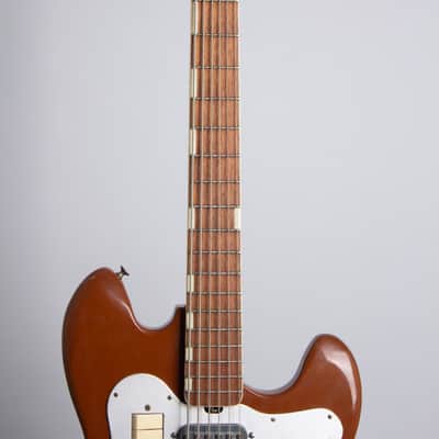 Teisco YB-6 Electric 6-String Bass Guitar (1965), black gig bag