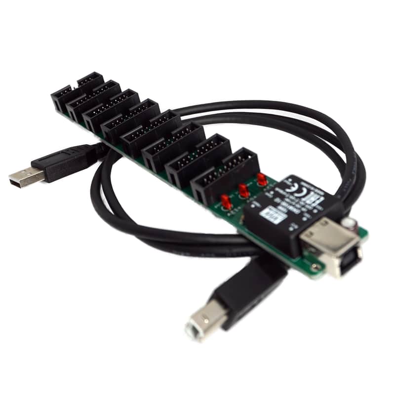 USB Power Eurorack busboard with shrouded headers image 1