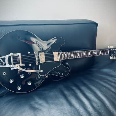 Gibson Memphis ES-335 Anchor Stud with Bigsby 2018 - Antique Ebony VOS Seymour Duncan Antiquity image 1